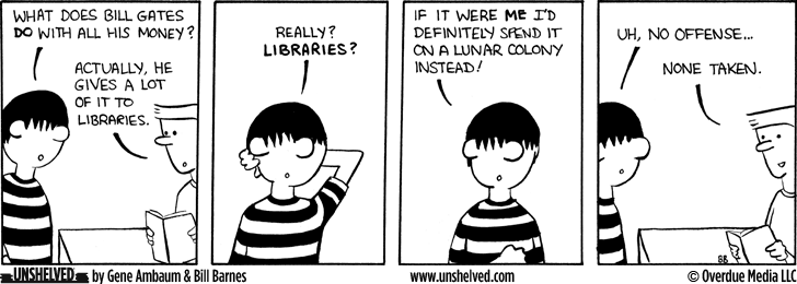 Unshelved comic strip for 3/2/2002