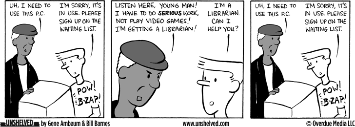 Unshelved comic strip for 10/16/2010