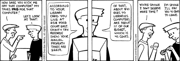 Unshelved strip for 1/25/2003