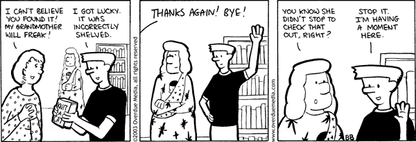 Unshelved strip for 1/27/2003