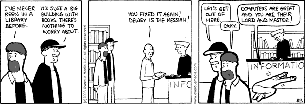 Unshelved comic strip for 4/6/2003