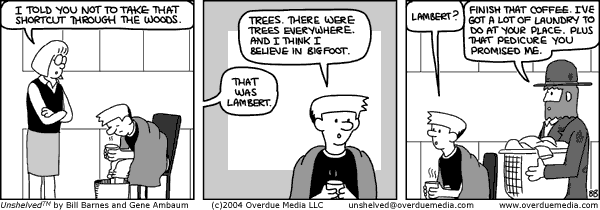 Unshelved comic strip for 7/20/2004