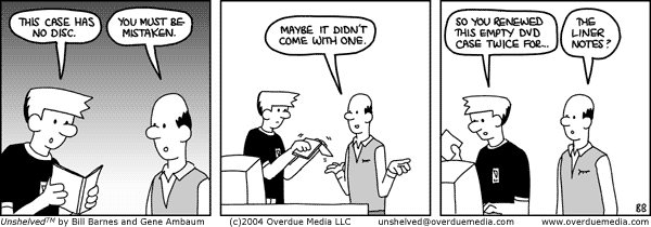 Unshelved comic strip for 4/10/2005
