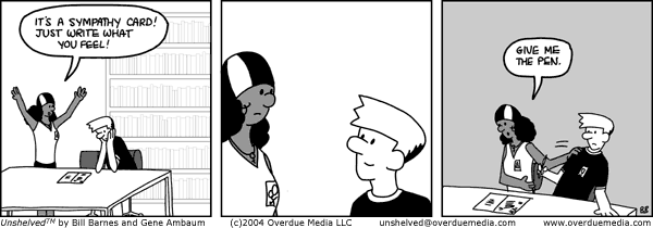 Unshelved comic strip for 4/21/2005