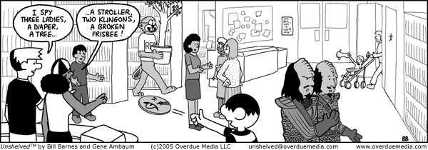 Unshelved comic strip for 7/30/2005