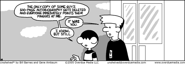 Unshelved strip for 9/17/2005