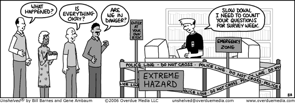 Unshelved comic strip for 4/21/2006