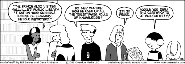 Unshelved strip for 5/27/2006