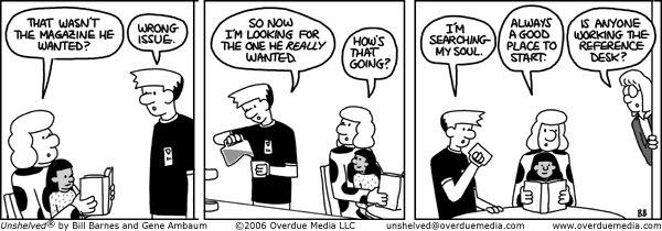 Unshelved comic strip for 8/18/2006