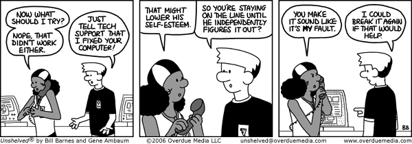 Unshelved comic strip for 8/22/2006
