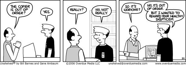 Unshelved strip for 8/31/2006
