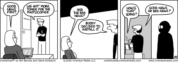 Unshelved strip for 9/1/2006