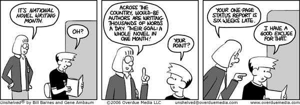 Unshelved strip for 11/6/2006