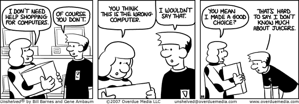 Unshelved comic strip for 1/31/2007