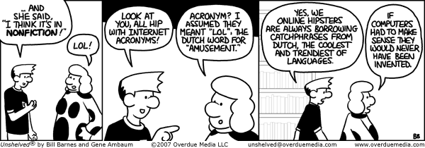 Unshelved strip for 5/21/2007