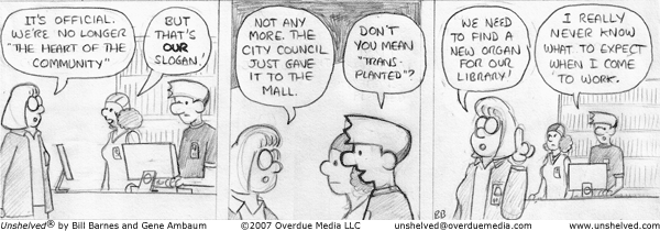 Unshelved comic strip for 7/30/2007