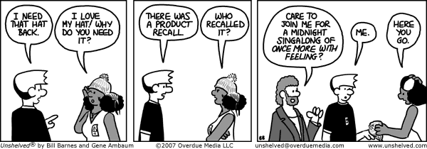 Unshelved strip for 8/24/2007