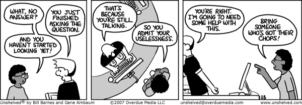 Unshelved strip for 9/3/2007