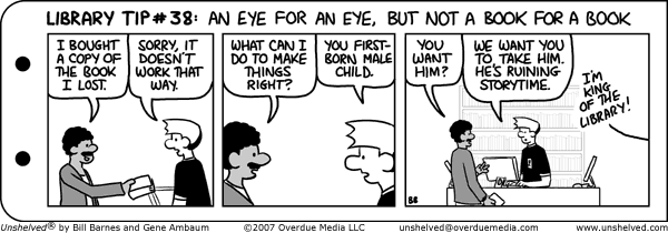 Unshelved strip for 9/11/2007