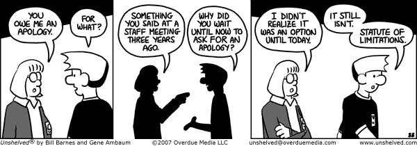 Unshelved comic strip for 10/12/2007