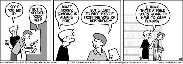Unshelved strip for 10/26/2007
