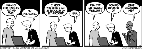 Unshelved strip for 4/12/2008