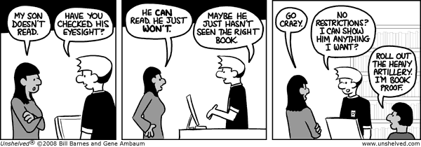 Unshelved strip for 4/28/2008