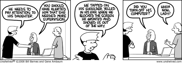Unshelved strip for 7/30/2008