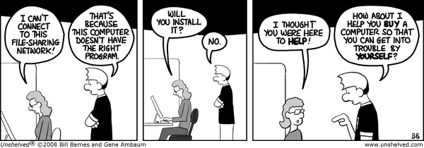 Unshelved strip for 10/4/2008