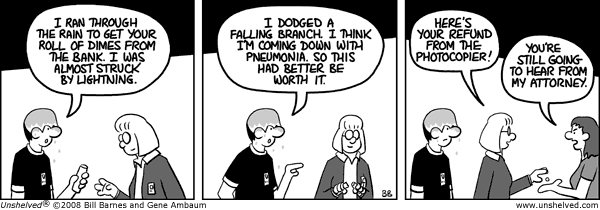 Unshelved strip for 11/6/2008