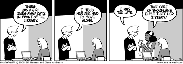 Unshelved comic strip for 11/25/2008
