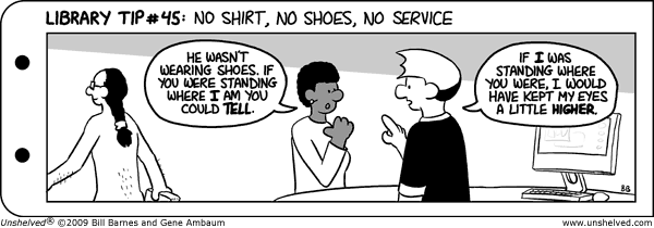 Unshelved strip for 1/3/2009