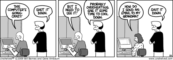 Unshelved strip for 1/15/2009