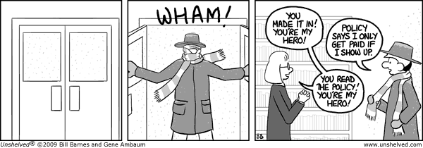 Unshelved strip for 1/19/2009