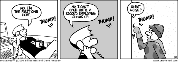 Unshelved strip for 1/23/2009