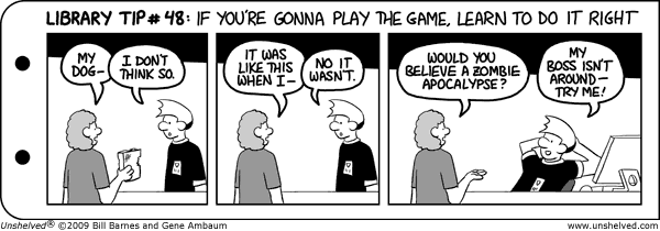 Unshelved strip for 1/30/2009