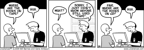 Unshelved strip for 2/23/2009
