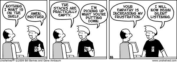 Unshelved strip for 3/3/2009