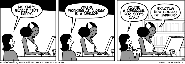 Unshelved comic strip for 4/7/2009