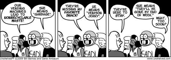 Unshelved comic strip for 4/14/2009