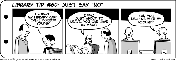 Unshelved strip for 6/3/2009