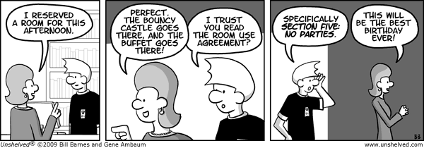 Unshelved strip for 6/15/2009