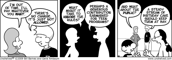 Unshelved strip for 6/17/2009