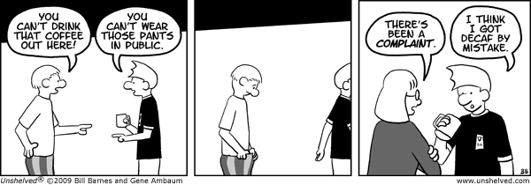 Unshelved strip for 7/11/2009