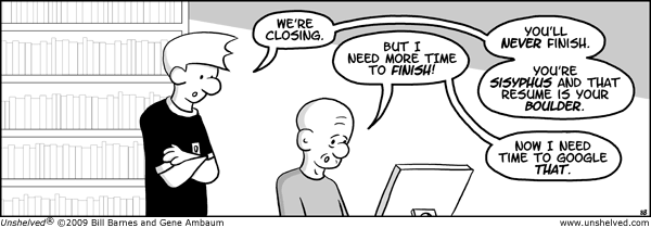 Unshelved strip for 7/15/2009