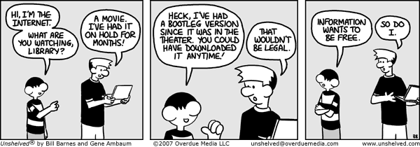 Unshelved strip for 8/11/2009