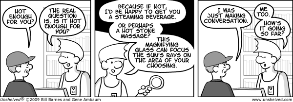 Unshelved strip for 8/20/2009