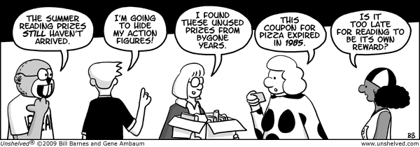 Unshelved strip for 8/24/2009