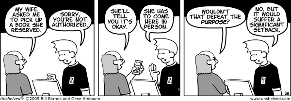 Unshelved strip for 8/31/2009