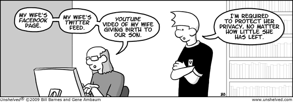 Unshelved comic strip for 9/1/2009